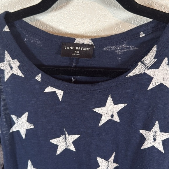 Lane Bryant Navy Distressed Stars July 4th Summer Maxi Tank Dress Size 18/20 - Picture 2 of 6